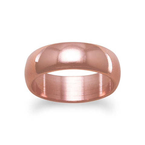 Men's 6mm Solid Copper Ring