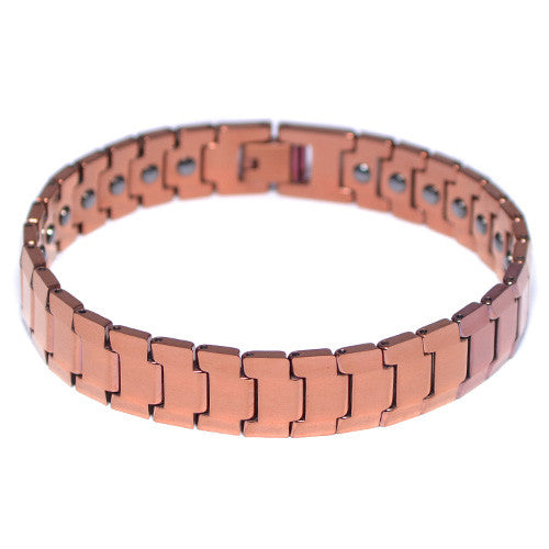 Men's Tungsten Carbide Link Copper Plated Bracelet