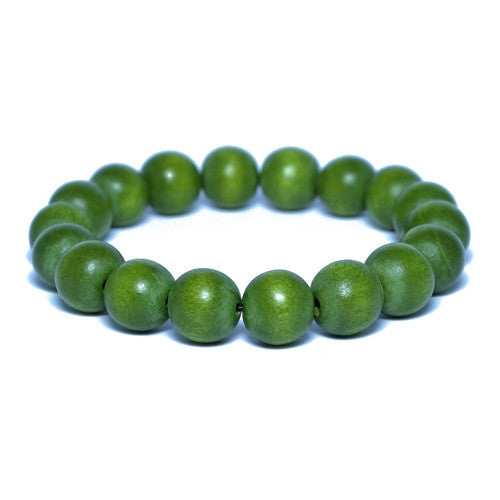 Light Forrest Wooden Bead Bracelet 