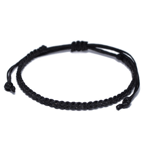 Black cotton bracelet deals