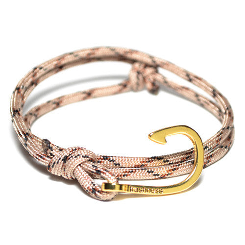 Men's Desert Camo Hook Wrap Bracelet