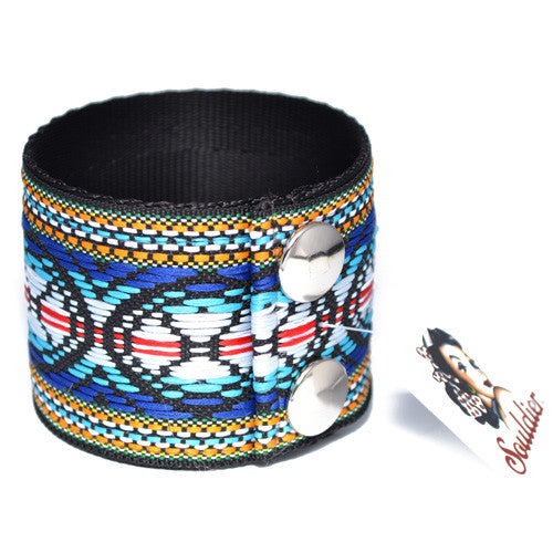 Souldier Vintage Pattern Guitar Strap Cuff Bracelet