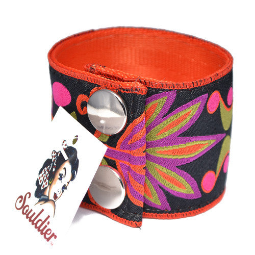 Souldier Daisy Pattern Guitar Strap Cuff Bracelet