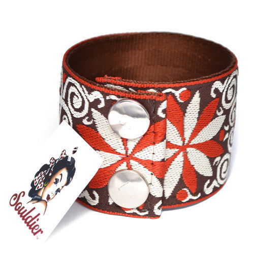 Souldier Cinnamon Dresden Star Pattern Cuff Bracelet