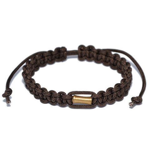 Men's Brown Nylon Adjustable Bracelet