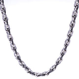 Men's Two-Tone Multiple Link Chain Necklace