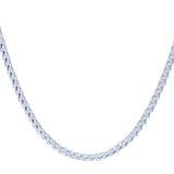 Men's 4mm Chrome Plated Franco Chain Necklace