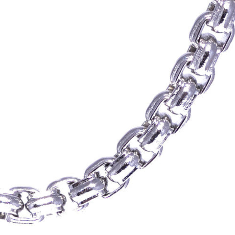 Stainless Steel Square Link Chain Necklace for Men