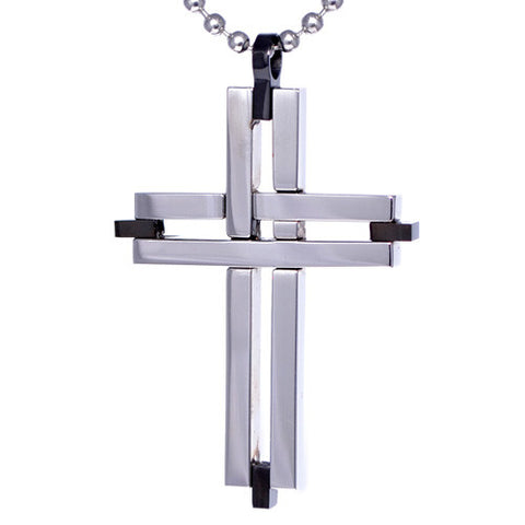 Men's Stainless Steel Cross Pendant